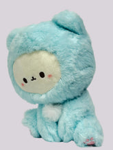 These cuddly Pastel Hooded Animal Plushies are perfect for snuggling at bedtime. Dressed in their soft pastel animal character onesies, they are great for display or for some cozy playtime. Their feet feature individually embroidered shapes making them even cuter with adorable attention to detail! Collect them all or give them as the most adorable gifts!